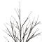 6ft. Pre-Lit Brown Twig Christmas Tree, Warm White LED Lights